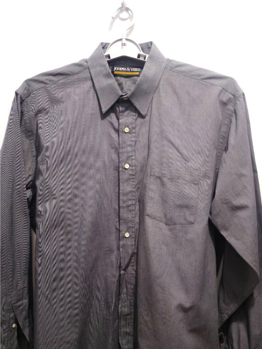 Joseph & Feiss International Men's Dress Shirt Size M Gray